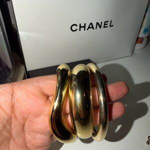 Gold-Tone Triple Bangle Bracelet